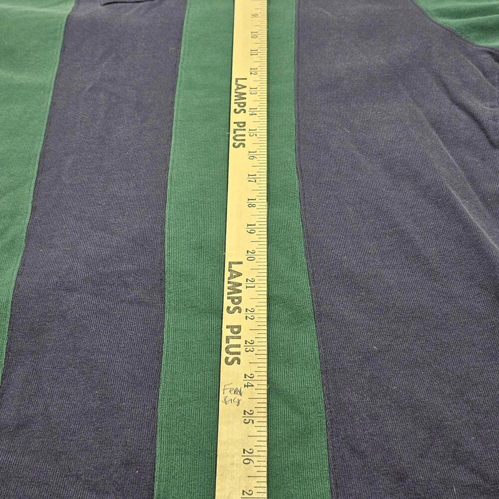 Vtg Ralph Lauren Striped Rugby Long Sleeve Polo. 100% Cotton. Mens Large READ - Picture 9 of 11